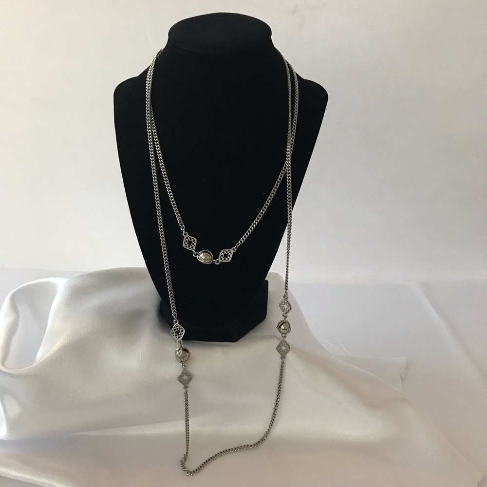 Premier Design silver tone chain necklace